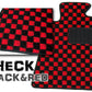 レクサスLX LX570 フロアマット（１～３列分４枚）【チェック６色】◆車種別設計 カーマット 車 フロアカーペット