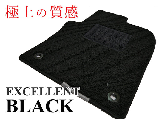 スズキ ハスラー MR31S フロアマット（前部・後部座席分）【特選黒生地】高級生地◆カーマット 車 フロアカーペット