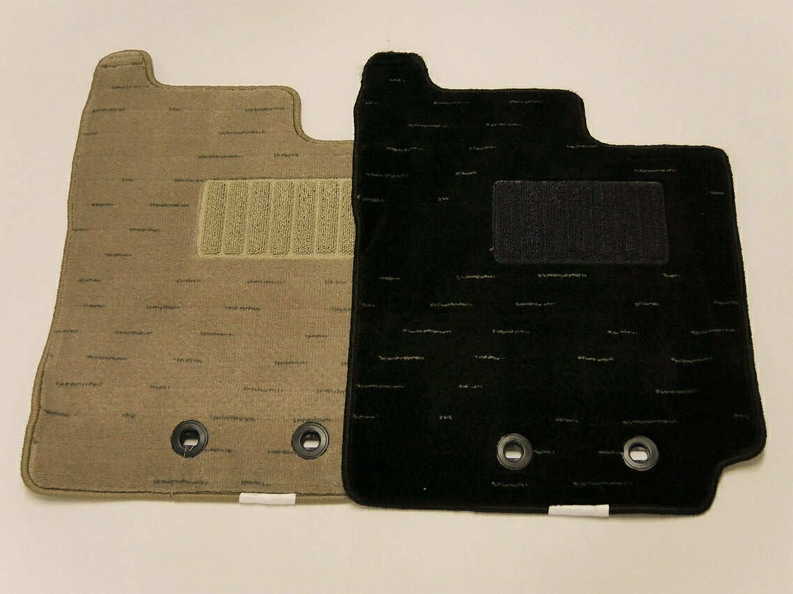 トヨタ マークX 120系 130系 フロアマット（前部・後部座席分）【ブラック＆ベージュ】◆車種別設計 カーマット 車 フロアカーペット