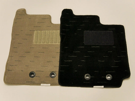 トヨタ クラウン 220系 20系 フロアマット（前部・後部座席分）【ブラック＆ベージュ】◆車種別設計 カーマット 車 フロアカーペット