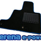 日産 セレナ C27 e-POWER フロアマット（１～３列分）【ブラック＆ブルー】イーパワー◆車種別設計 カーマット 車 フロアカーペット