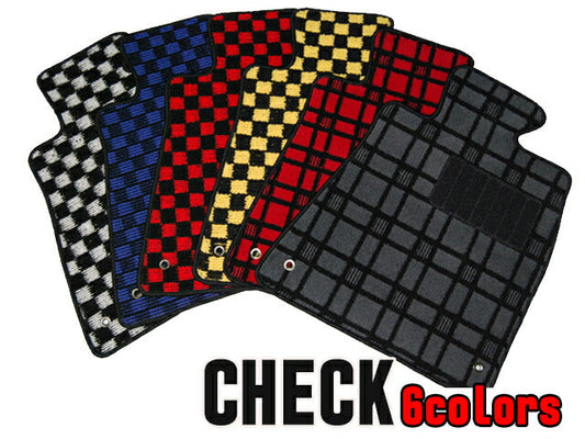 トヨタ カローラツーリング 210系　フロアマット【チェック６色】◆車種別設計 カーマット 車 フロアカーペット